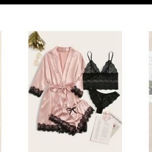 4 piece lace set